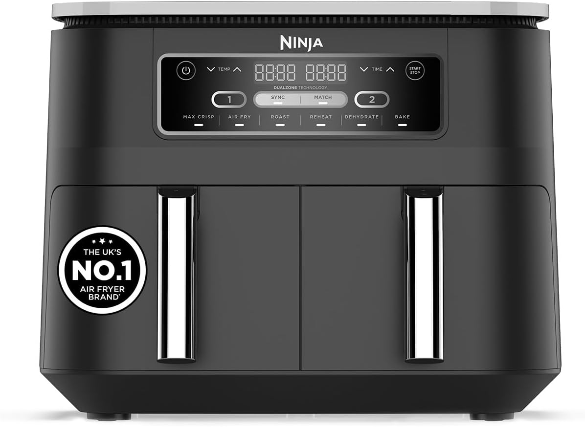World Cup Kit: Ninja Dual Zone Air Fryer + Ninja Foodi StaySharp 14-Piece Knife Block