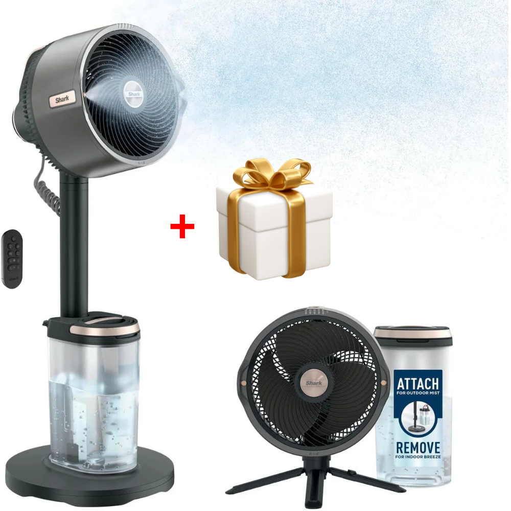 Shark FlexBreeze Pro Mist Akku-Ventilator für innen und außen + Geschenk 🎁