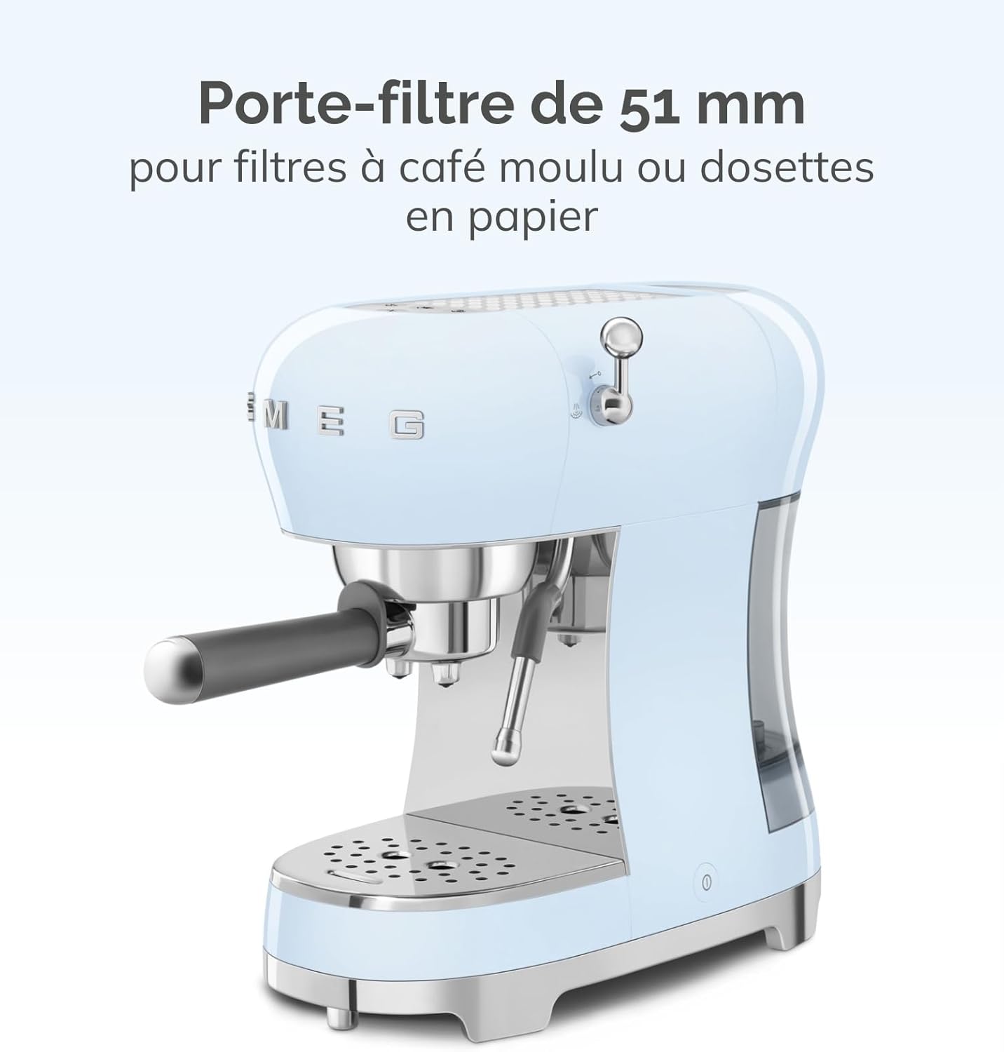 Machine à café expresso manuelle Smeg + 4 paquets de café moulu premium offerts