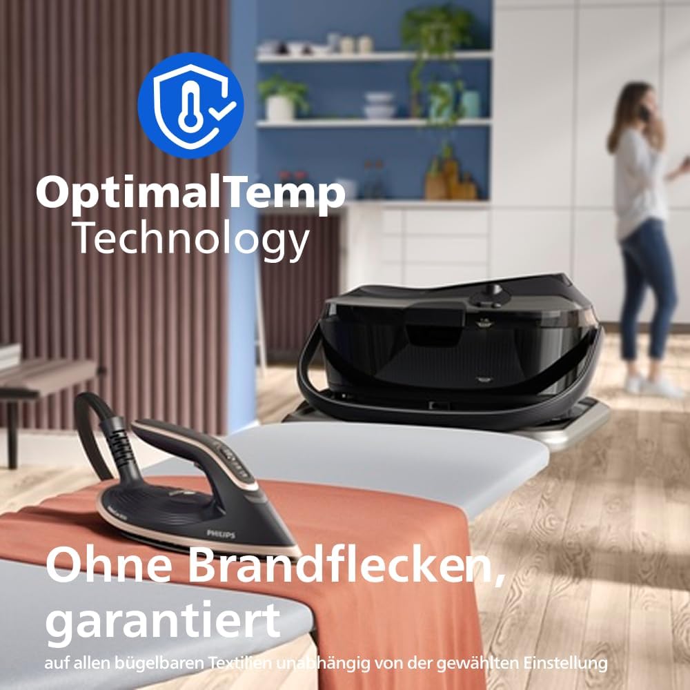 Philips PerfectCare 8000 Series Dampfbügelstation – 215g Dauerdampf, 750g Dampfstoss + Geschenk 🎁